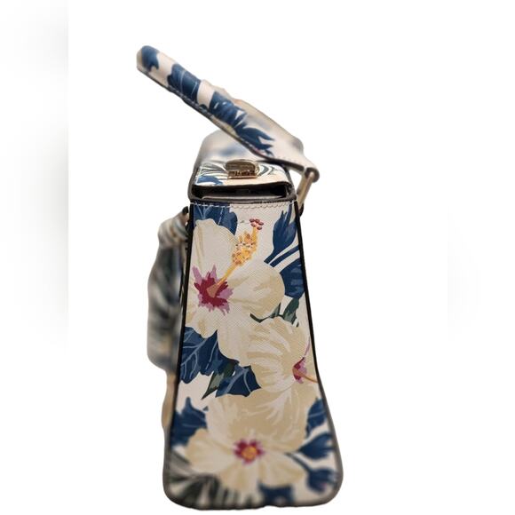 RARE Henri Bendel Floral Print leather tote bag - Picture 6 of 15